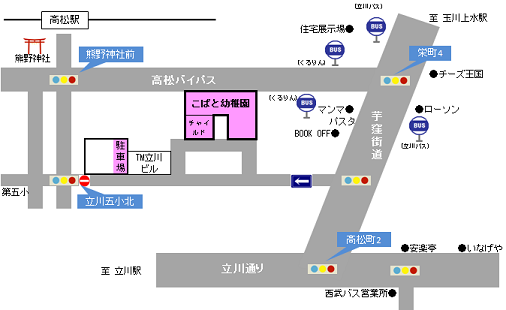 幼稚園周辺図